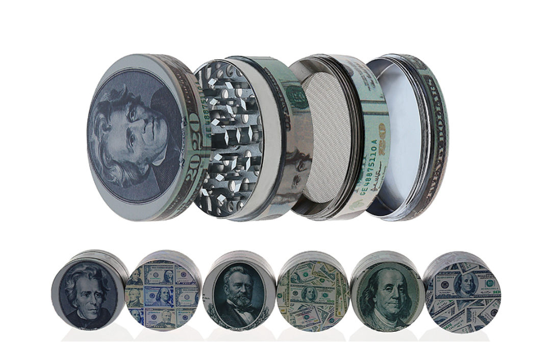 Grinder "Dollarnoten" Metall