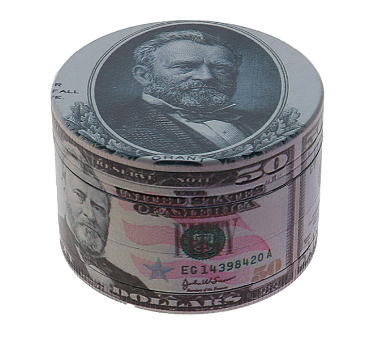 Grinder "Dollarnoten" Metall
