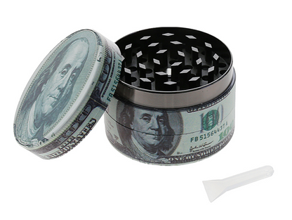 Grinder &quot;Dollarnoten&quot; Metall