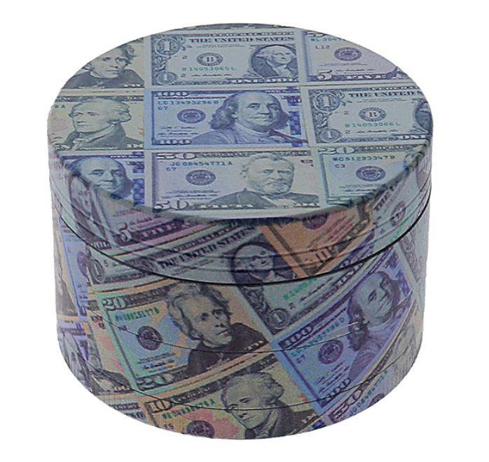 Grinder "Dollarnoten" Metall